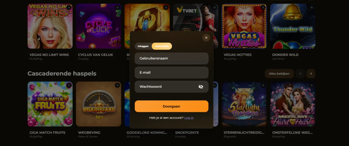 lordofspins casino aanmelden